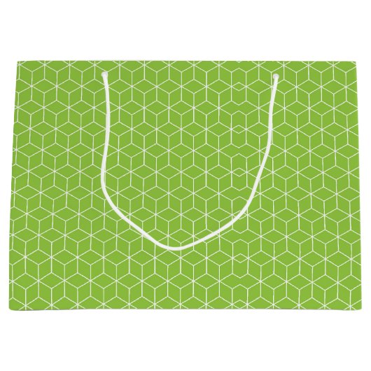 Verken moderne optische illusies met kubuspatroon groot cadeauzakje (Voorkant)