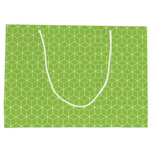 Verken moderne optische illusies met kubuspatroon groot cadeauzakje (Achterkant)