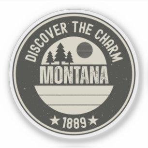 Verken Montana- Ontwerpen voor elke liefhebber Sticker