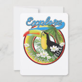 Verken Placencia Belize reislogo (Voorkant)