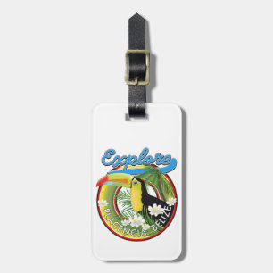Verken Placencia Belize reislogo Bagagelabel