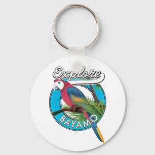 Verken retro logo Hawaii sleutelhanger