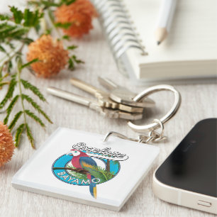 Verken retro logo Hawaii sleutelhanger