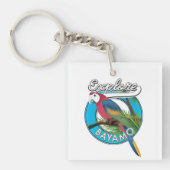 Verken retro logo Hawaii sleutelhanger (voorkant)