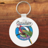 Verken retro logo van Hawaï Sleutelhanger (Voorkant)