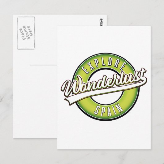 Verken Spanje Wonderlust Briefkaart (Voorkant / Achterkant)