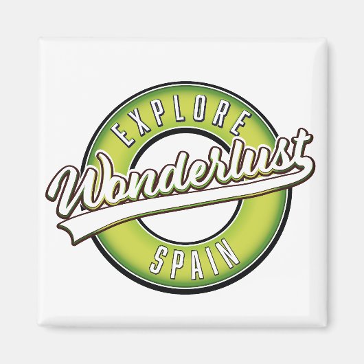 Verken Spanje Wonderlust Magneet (Voorkant)