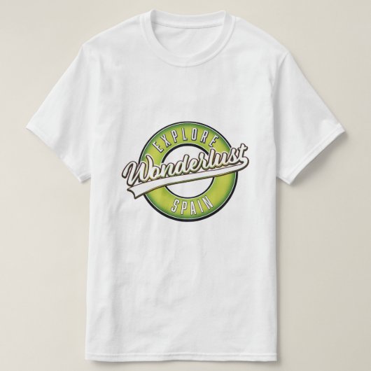 Verken Spanje Wonderlust T-shirt (Design voorkant)