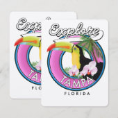 Verken Tampa Florida retro logo (Voorkant / Achterkant)