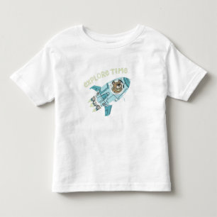 Verken Tijd" Astronaut Beer Ruimteraket Kids T-Shi Kinder Shirts