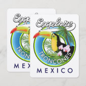 Verken Troncones Mexico retro logo (Voorkant / Achterkant)