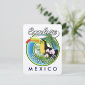 Verken Troncones Mexico retro logo (Staand voorkant)