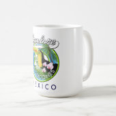 Verken Troncones Mexico retro logo Koffiemok (Voorkant rechts)