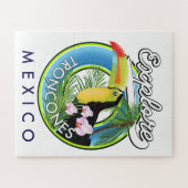 Verken Troncones Mexico retro logo Legpuzzel (Horizontaal)