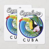 Verken Varadero Cuba reislogo (Voorkant / Achterkant)