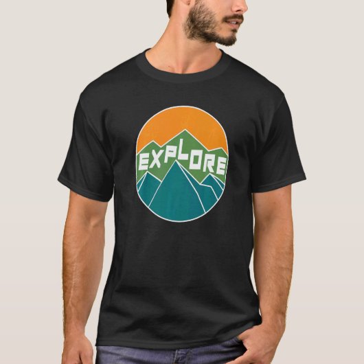 Verken Wandelen Kamperen T-shirt (Voorkant)