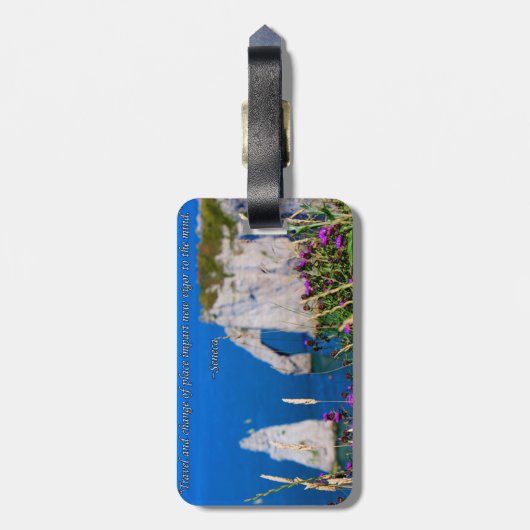 Verkennen. Droom. Ontdek Bagagelabel (Achterkant verticaal)