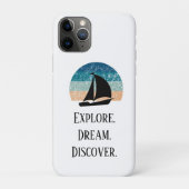 Verkennen. Droom. Ontdekken. Travel mobiele telefo Case-Mate iPhone Case (Achterkant)