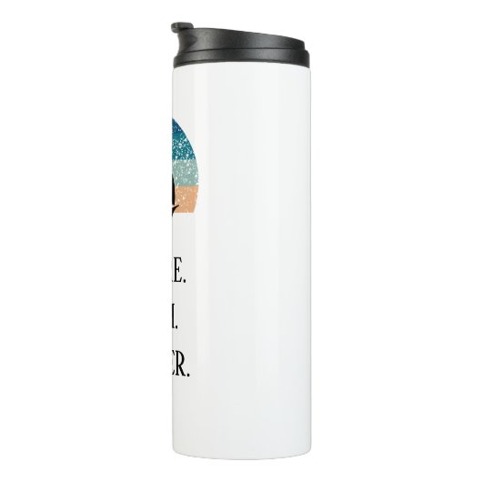 Verkennen. Droom. Ontdekken. Travel Thermal Tumble Thermosbeker (Geroteerd rechts)