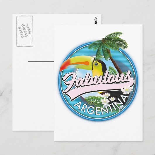 verkennen fantastische Argentijnse logo Briefkaart (Voorkant / Achterkant)