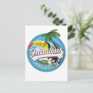 verkennen fantastische Argentijnse logo Briefkaart