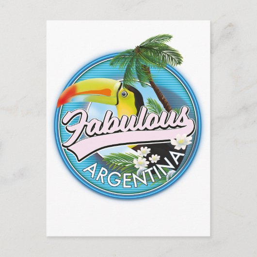 verkennen fantastische Argentijnse logo Briefkaart (Voorkant)