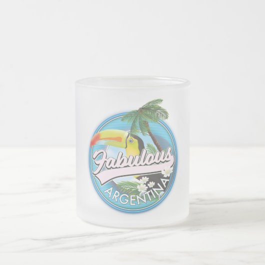 verkennen het geweldige Argentijnse logo Briefkaar Matglas Koffiemok (Center)