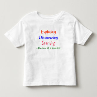 Verkennen, ontdekken, leren, .... kinder shirts
