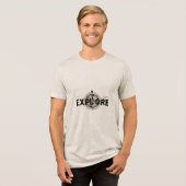 Verkennen Tri-Blend Shirt (Voorkant volledig)
