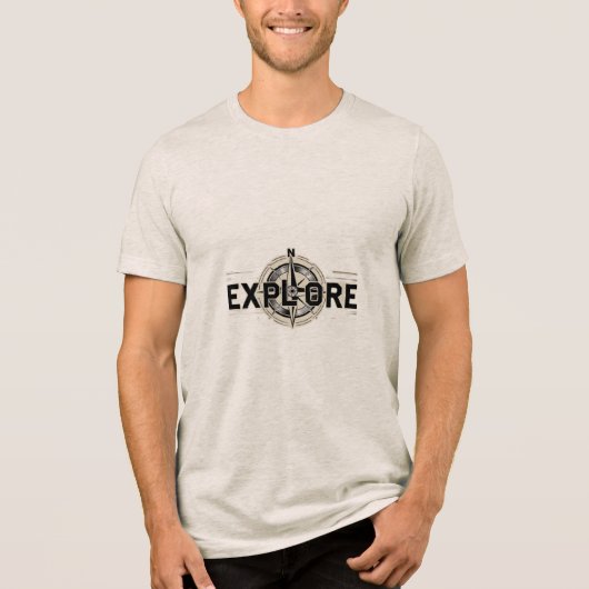 Verkennen Tri-Blend Shirt (Voorkant)