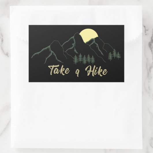 verkennen van externe heek rechthoekige sticker (Tas)