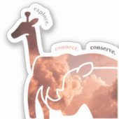 Verkennen, verbinden, besparen sticker (Voorkant)