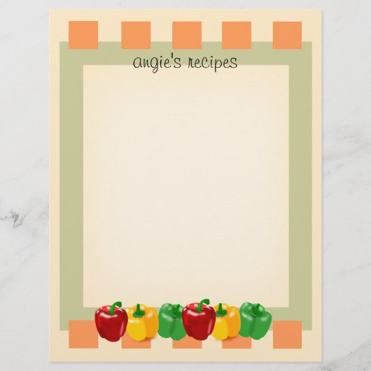 Verkennend papier voor en achter Veggies Kitchen R (Voorkant)