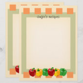 Verkennend papier voor en achter Veggies Kitchen R (Voorkant / Achterkant)