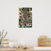 verkennende gele mantel poster (Keuken)