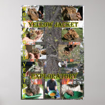 verkennende gele mantel