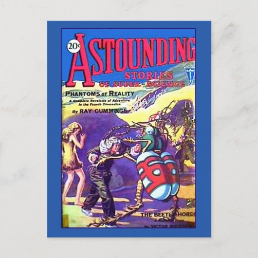 Verkennende verhalen over superwetenschap Jan 1930 Briefkaart (Voorkant)