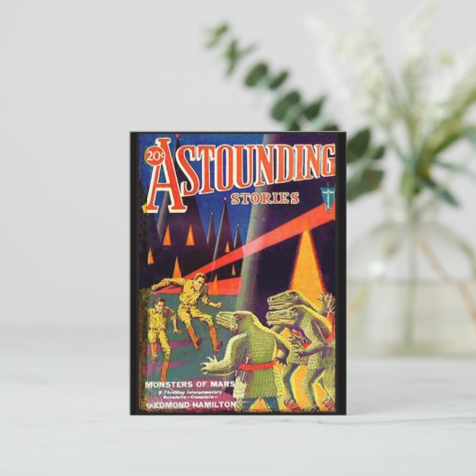 Verkennende verhalen van Super Science apr 1931 Briefkaart (Staand voorkant)