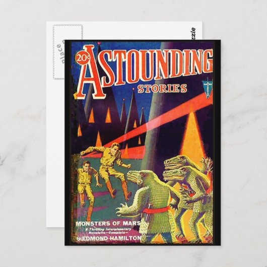 Verkennende verhalen van Super Science apr 1931 Briefkaart (Voorkant / Achterkant)