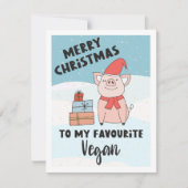 Verkenner met mooie biggen en cadeaus kaart (Voorkant)