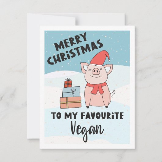 Verkenner met mooie biggen en cadeaus kaart (Voorkant)