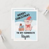 Verkenner met mooie biggen en cadeaus kaart (Voorkant / Achterkant in situ)