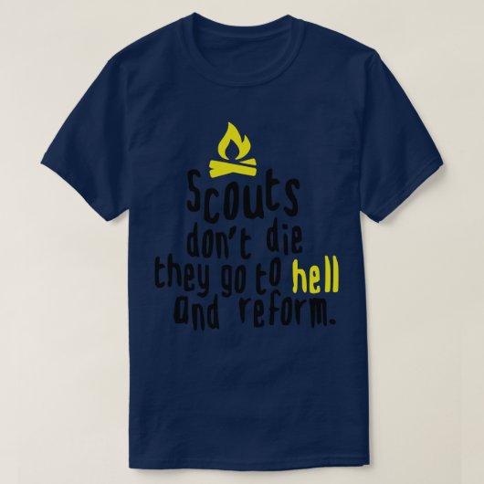 Verkenners sterven niet t-shirt (Design voorkant)