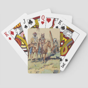 Verkennersgroep Western Art door Edward Borein Pokerkaarten