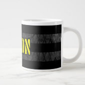 Verkenning Amerikaanse Vlag Onderdrukt Grote Koffiekop (Rechts)
