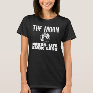 Verkenning maanzwaartekracht Sterrenkunde Telescoo T-shirt