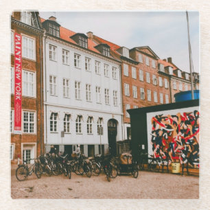verkenning van kopenhagen glazen onderzetter
