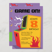 Verkenningen van de feestdag van Arcade Video Game Kaart (Voorkant / Achterkant)