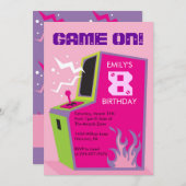 Verkenningen van de feestdag van Arcade Video Game Kaart (Voorkant / Achterkant)