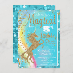 Verkenningen van de Magical Unicorn Birthday Party Kaart